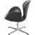 Vintage Swan Chair in Black Leather by Arne Jacobsen, 1964 For Sale - Image 15 of 18