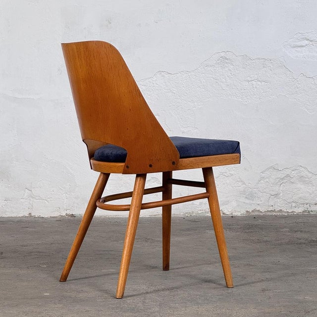 Mid-Century Modern Dining Chairs by Radomír Hofman for Ton, 1960s, Set of 2 For Sale - Image 4 of 14