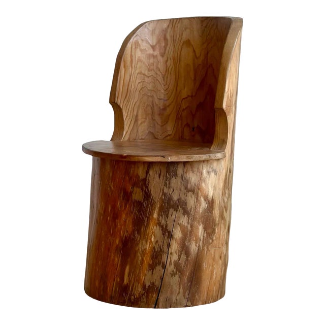 Antique 'Kubbestol' Trunk Chair For Sale