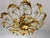 1950s Italian Banci Chandelier in Gilded Metal with Crystal Flower from Banci Firenze, 1950s For Sale - Image 5 of 11