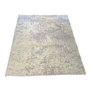 Modern Abstract Nepalese Handspun Wool Rug, 10x14 For Sale