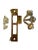 1920s Exterior Cast Brass Door Handle Set W/Matching Bell - 6 Pieces For Sale - Image 10 of 11