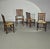 Rustic Rustic Oak Farmhouse Ladderback Dining Chairs with Rush Seats, 1960s, Set of 4 For Sale - Image 3 of 18