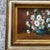 Hollywood Regency 1960s Bursting Daises Floral Oil Painting in Wooden White & Gold Frame For Sale - Image 3 of 8