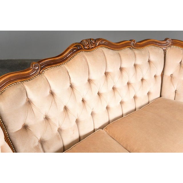 Beige Baroque Style Sofa, Late 20th Century For Sale - Image 8 of 18