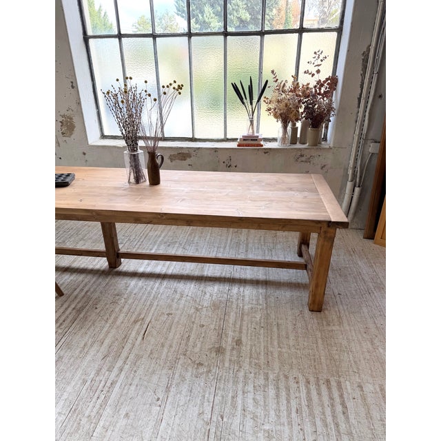 Vintag Farmhouse Table in Pine, 1960s For Sale - Image 6 of 18