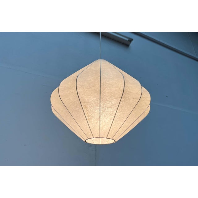 Mid-Century Modern Mid-Century Modern Cocoon Pendant Lamp by Friedel Wauer for Goldkant Leuchten, Germany, 1960s For Sale - Image 3 of 18