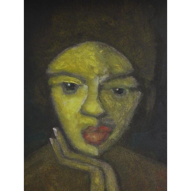 Harry Charles Tim, In Thought Portrait, 2026, Acrylic Painting on Board, Framed For Sale - Image 6 of 15