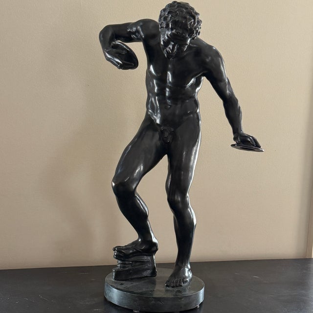 19th Century Bronze Sculpture of the Dancing Faun For Sale - Image 5 of 11