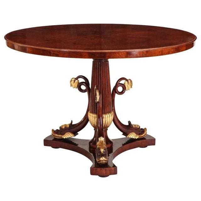 Italian Mahogany and Parcel-Gilt Centre Table For Sale - Image 10 of 10