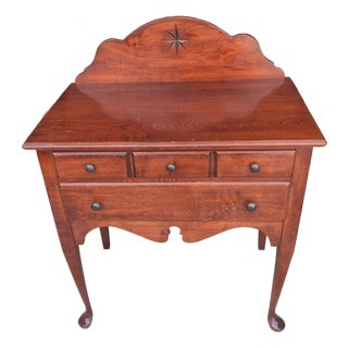 Vintage Pennsylvania House Solid Cherry Queen Anne Style 2 Drawer Chest of Drawers For Sale