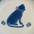 Blue Pfaltzgraff Yorktowne Stoneware Cat Salad or Dessert Plates - Set of 4 For Sale - Image 8 of 12