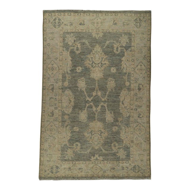 Oushak Rug 3'2" x 4'10" #21359 For Sale