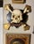 Hand Sculpted, Carved and Parcel Gilt Skull and Crossbones Memento Mori Mounted on a Decorative Plaque For Sale - Image 11 of 11