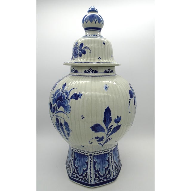 Vintage Ceramic Delftware Jar, 1950 For Sale - Image 3 of 18