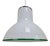 Mid-Century Modern Italian Murano Cased Glass Pendant Light with Green Trim, 1970s For Sale