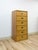 Mid-Century Modern Mid 20th Century Dixie Parquet Inlay Tall Chest of Drawers Brass Detail Coastal Hollywood Regency For Sale - Image 3 of 11