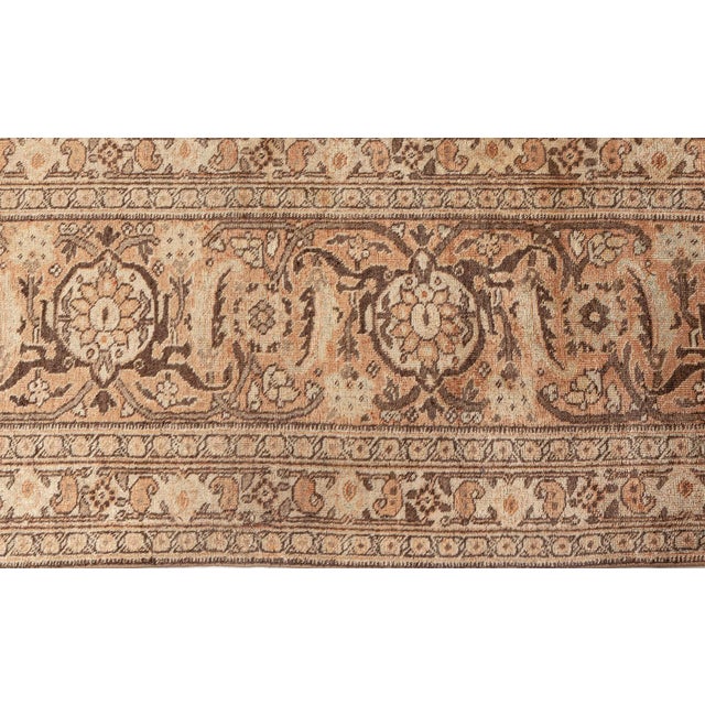 Persian Authentic Late 19th Century Persian Tabriz Carpet For Sale - Image 3 of 8