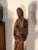 Brown Large Mid Century Hand Carved Wooden Mother and Child Statue For Sale - Image 8 of 13