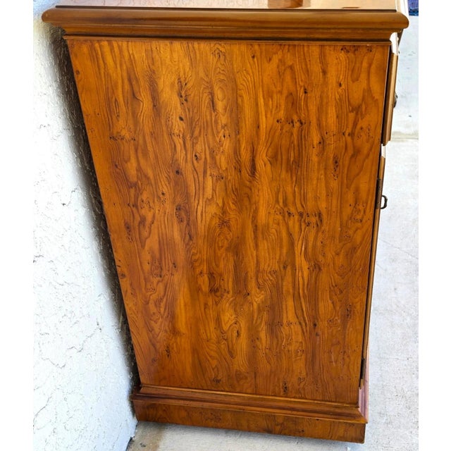 Drexel Campaign Dry Bar Side Board Slide Top Rolling 1970s For Sale In Miami - Image 6 of 16