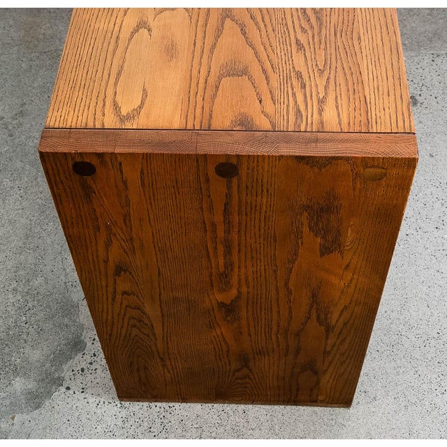 1960s Mid Century Modern Credenza Server Buffet Conant Ball Oak 2 Drawers Cabinet For Sale - Image 10 of 12