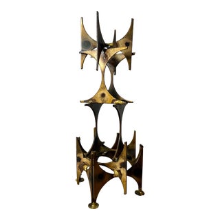 Vintage Marc Creates Brutalist Metal Sculptural Art For Sale