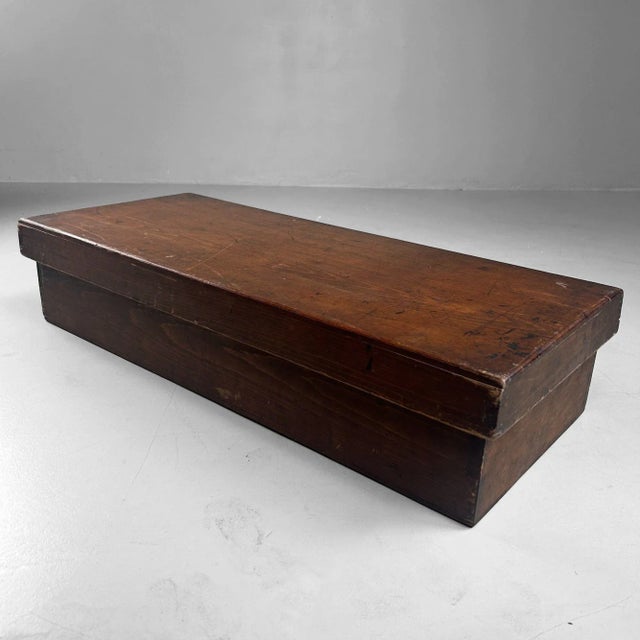 Japanese Wooden Storage Box, 1930s For Sale - Image 12 of 15