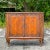 Chestnut Early 20th Century Vintage Italian Carved Console Cabinet For Sale - Image 8 of 10