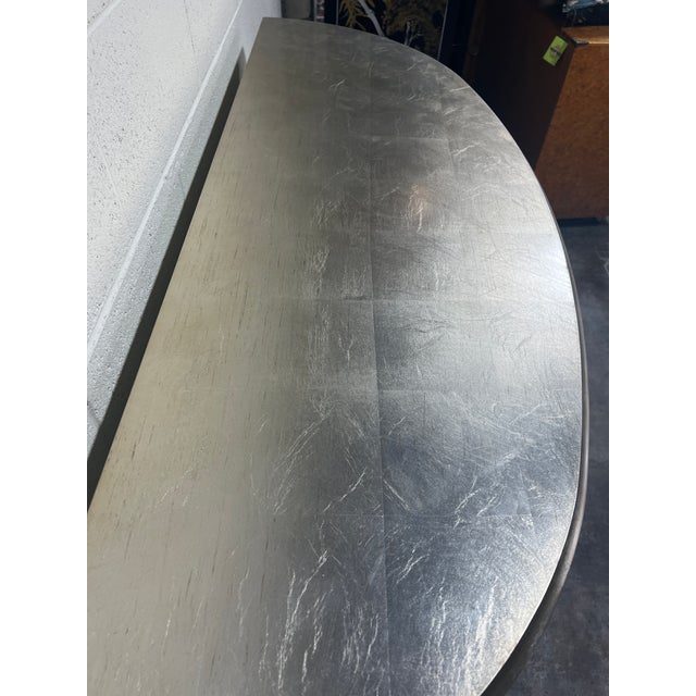 Caracole Mr K’s Key Silver Leaf Hollywood Regency 4-Drawer Buffet For Sale In Richmond - Image 6 of 11