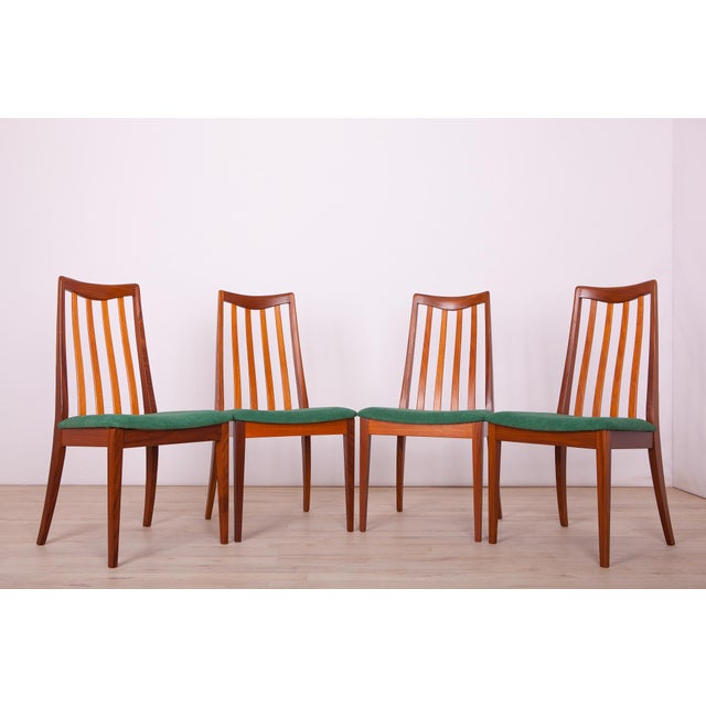 - Set of six dining chairs produced by G-Plan in the United Kingdom circa 1960 - Designed by Leslie Dandy - Frames made of...
