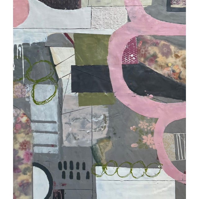 Contemporary Abstract Encaustic Painting "Passages - Unbound" by Therese Cook For Sale - Image 4 of 4