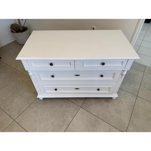 Rustic Gründerzeit Chest of Drawers in Natural Wood For Sale - Image 10 of 13