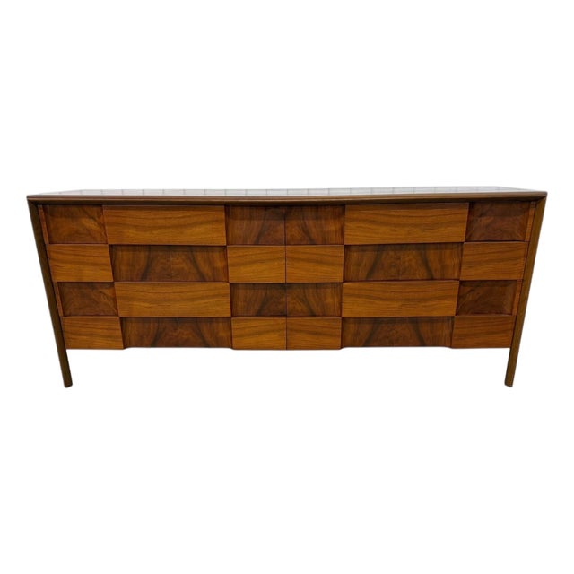 Mid-Century Swedish Modern Edmond Spence Brutalust 8-Drawer Dresser For Sale