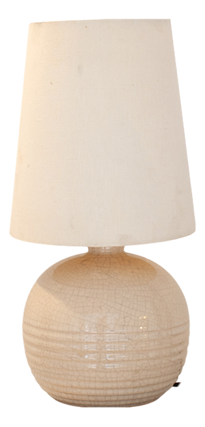 Vintage Table Lamp with Crackle Glaze, 1930s