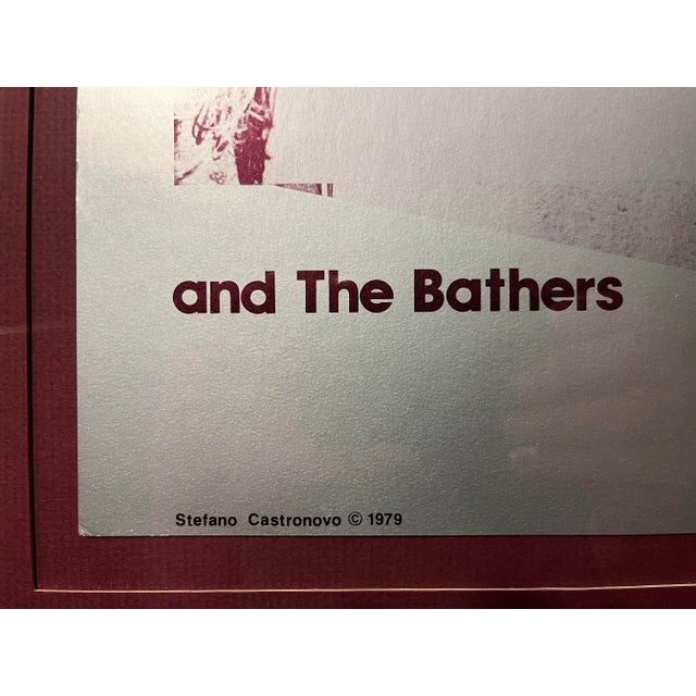 Street Art Vintage 1979 Stefano Castronovo Exhibition Poster "And the Bathers" For Sale - Image 3 of 6