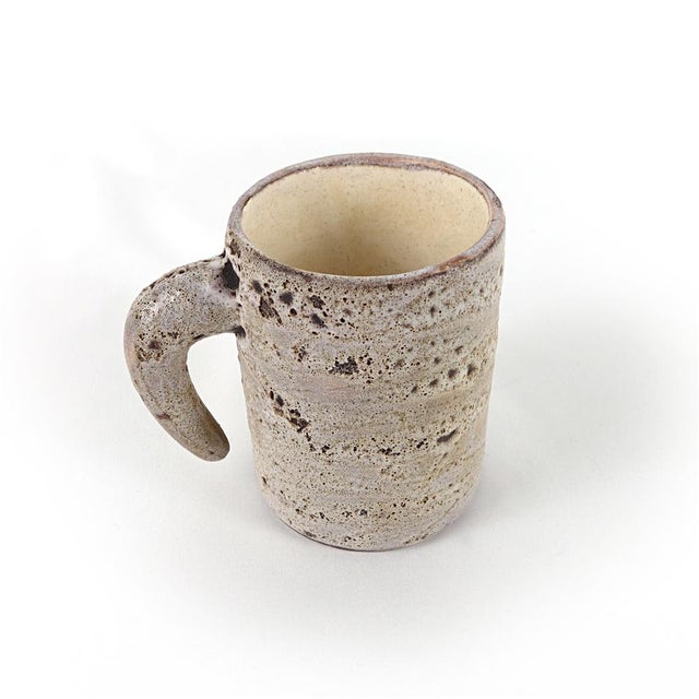 Mid-Century Ceramic Mugs by Francis & Josette Bonaudi for Vallauris, Set of 6 For Sale - Image 10 of 18