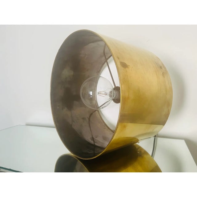 1960s Mid Century Modern Brass Drum Ceiling Light For Sale In Cincinnati - Image 6 of 11