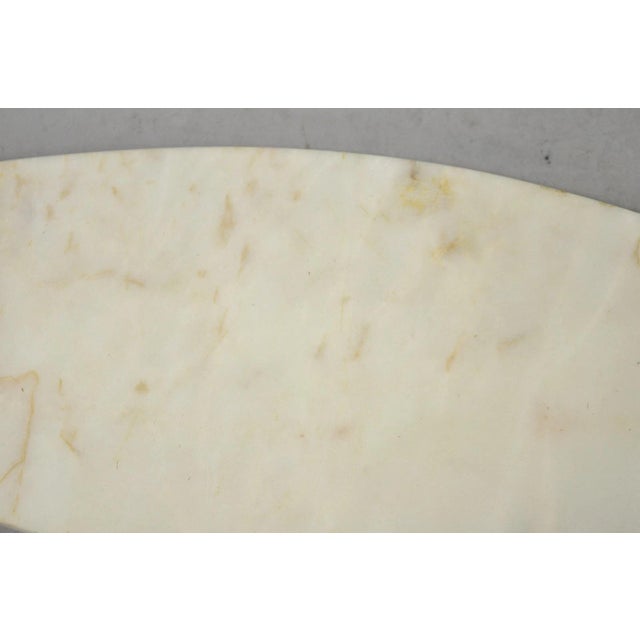 Vintage Mid Century Modern Fish Marble Metal Cutting Board Sushi Serving Platter For Sale - Image 9 of 15