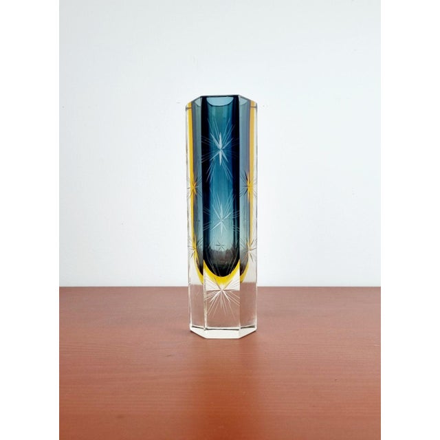 Italian Modern Sommerso Murano Glass Vase by Pagnin and Bon, 1960s, in Very Good conditions. Designed 1960 to 1969 I have...