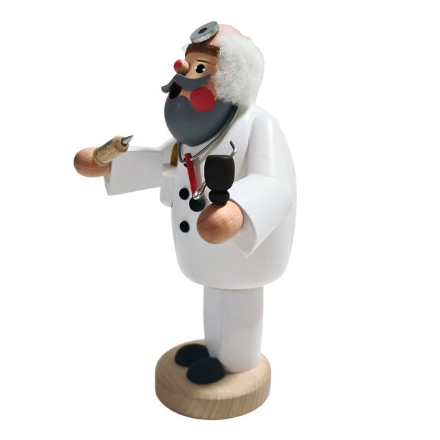 Vintage Handcrafted German Karl Werner Wooden Dentist Incense Smoker Figurine For Sale In Tampa - Image 6 of 8