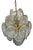Murano Glass Disc Chandelier by Vistosi, Italy, 1970s For Sale