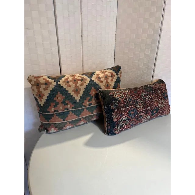 Custom Vintage Bohemian Kilim Cushions/Pillow For Sale - Image 12 of 12