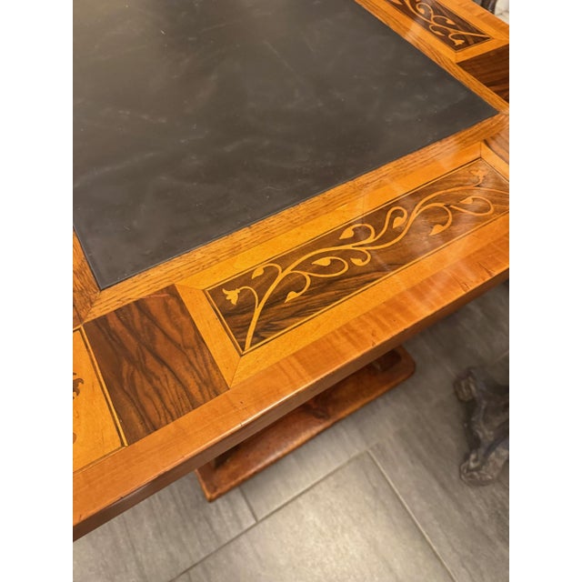 Jogl Table with Slate Top and Inlays For Sale - Image 9 of 12