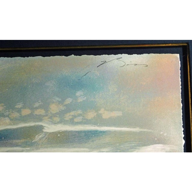 Earl Biss "Red Lodge" Serigraph on Paper Framed Hand Signed Make an Offer #272 For Sale - Image 9 of 10