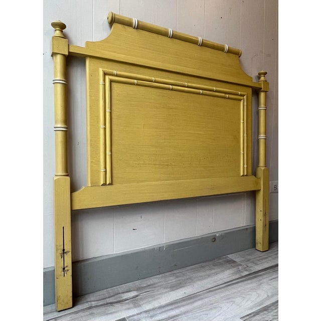 Thomasville Hollywood Regency Faux Bamboo Twin Headboard Chairish