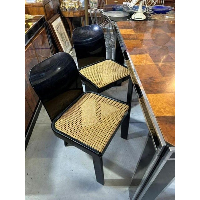 1970s Briarwood Dining Table and Chairs by Pierluigi Molinari for Pozzi, 1970s, Set of 5 For Sale - Image 5 of 8