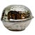 1970s Mid-Century Silver-Plated Trompe L’Oeil Walnut Box With Gold Plated Interior For Sale - Image 5 of 9