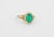Oval Emerald 14k Gold Ring For Sale - Image 4 of 7