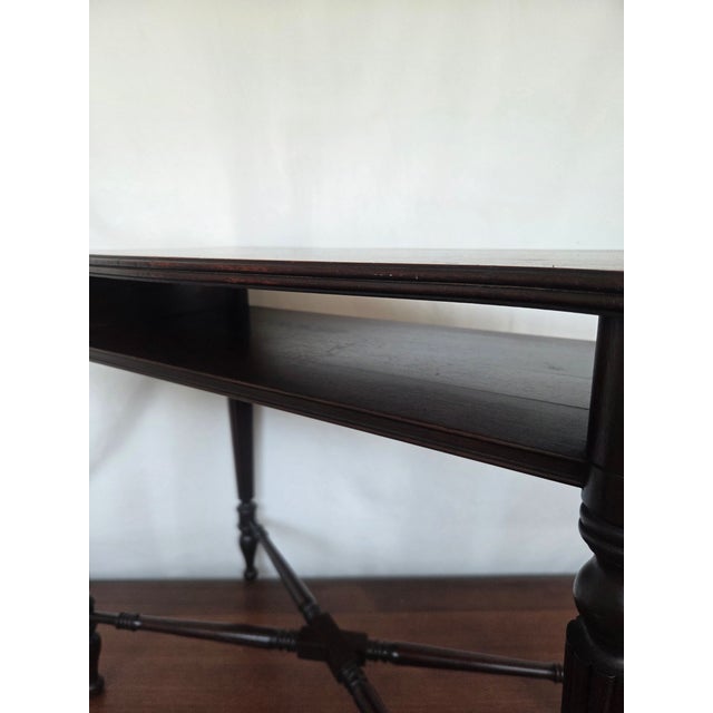 Late 20th Century Federal Revival Lexington Mahogany Console Table For Sale - Image 9 of 13