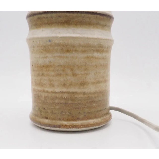 Vintage Ceramic Ecru Table Lamp Base from Søholm, 1960s For Sale - Image 4 of 7